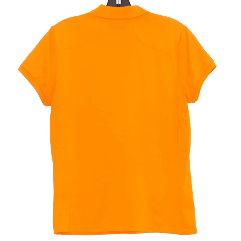 Ralph Lauren RLX Mens Shirt Polo Snap Short Sleeve Orange Size Medium DZ